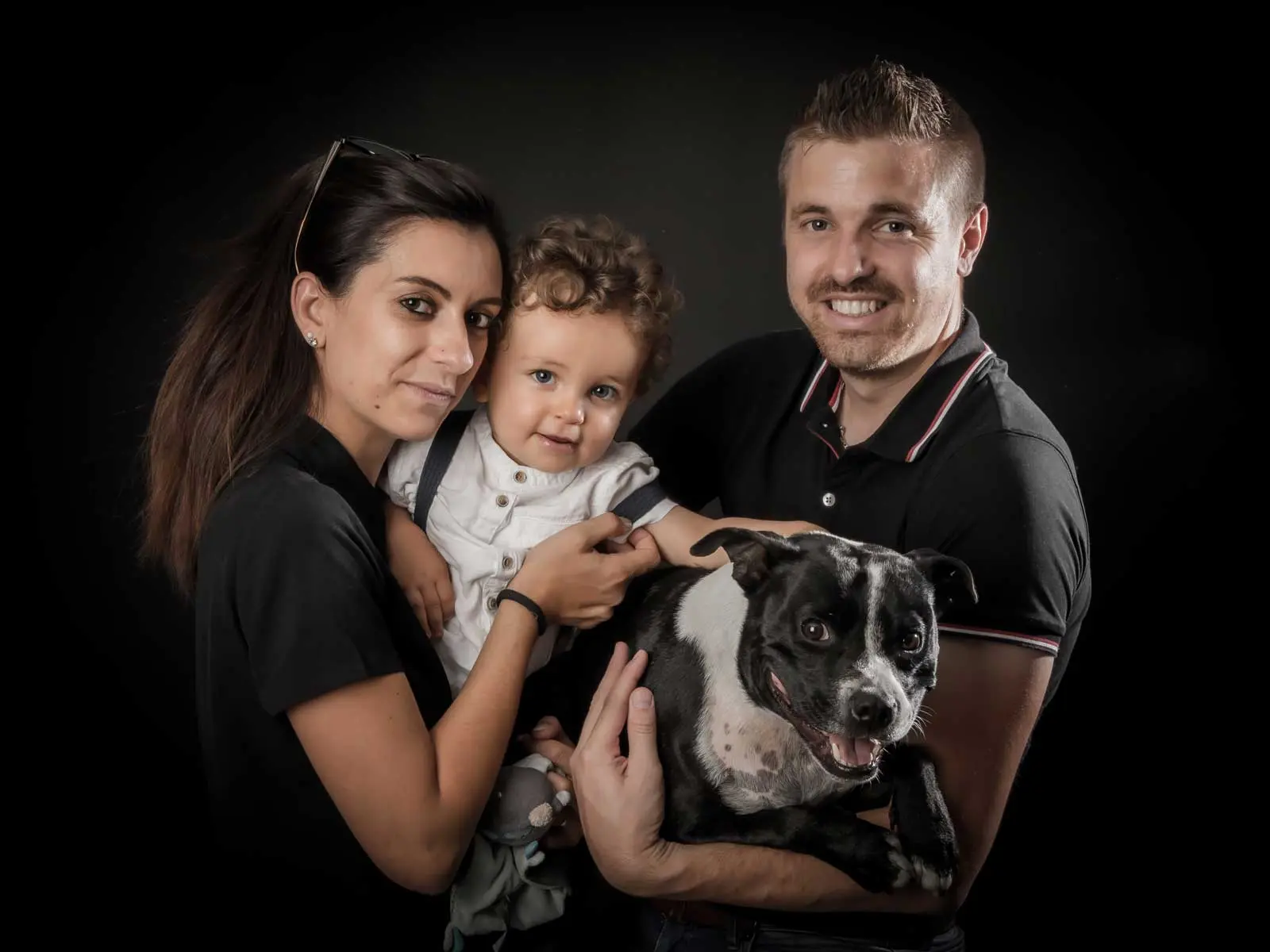 Photo chien famille